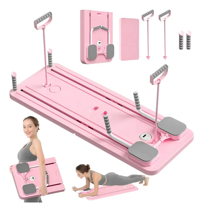 Tabla de Pilates con Bandas de Resistencia