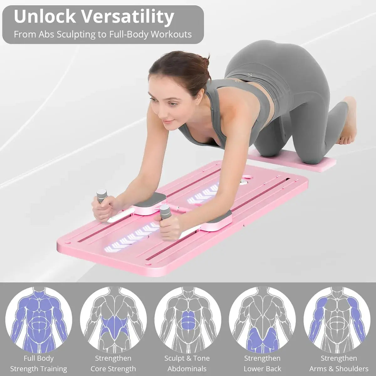 Tabla de Pilates con Bandas de Resistencia