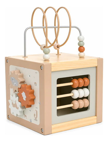 Cubo Didáctico de Madera Montessori 5 en 1