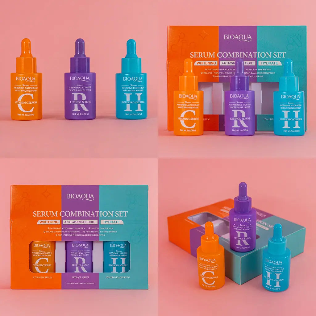 ✨ Kit Antiedad Bioaqua 3 Sérums