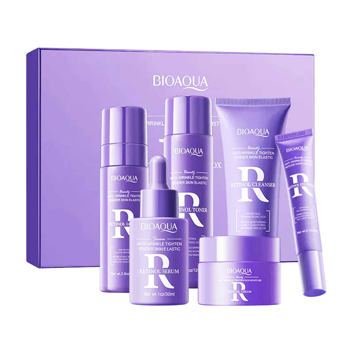 💜 Kit Retinol Bioaqua Caja de Lujo