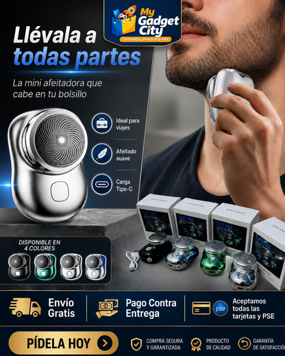 Mini Máquina Afeitadora Eléctrica Portátil