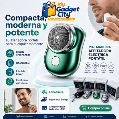 Mini Máquina Afeitadora Eléctrica Portátil