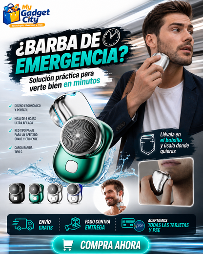 Mini Máquina Afeitadora Eléctrica Portátil