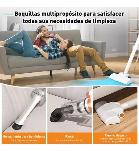 Aspiradora Inalámbrica 3 en 1 para Hogar y Carro – 120W
