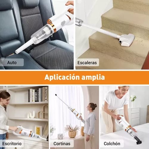 Aspiradora Inalámbrica 3 en 1 para Hogar y Carro – 120W