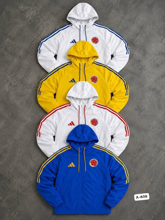 Chaqueta Rompevientos Colombia Unisex con Capota
