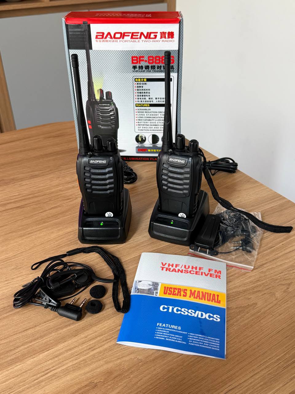 Walkie Talkie Baofeng BF888S x2 Recargable
