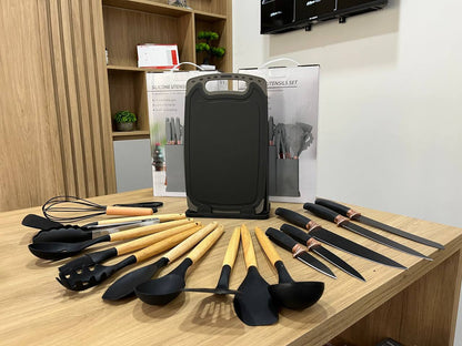 Set de Utensilios de Cocina en Silicona x 12 Piezas 🍳✨